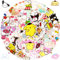 100PCS Sanrio My Melody Stickers - Kawaii Waterproof Cute Stickers for Kids, Girls & Party Bags