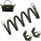 Schultergurt Strap für Longchamp Le Pliage Original Mini Bag, Schulterriemen Gurt Taschengurte Schultertaschen Crossbody Riemen für Long Champ Lange Henkel Taschen (Breite:9mm,Farbe:Dunkelgrün)