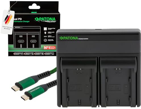 PATONA NP-W235 Dual PD Performance Charger with USB-C LCD Premium Charger PD20W / PD45W Compatible with Fuji Fujifilm X-T4 X-T5 X-H2 X-S20 GFX-100S