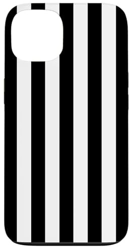 Black / White Stripe, Monochrome, Goth, Emo. Striped Pattern Case for iPhone 13