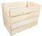 Lermowood Holzkisten Reg 25 x 40 x 30cm Natur | Dekokisten aus Holz Massive Holzkiste Regalkiste Weinkiste