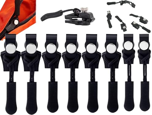8 Stück Reisverschluss-Zipper Ersatz, Beojonvy Reißverschluss Reparatur Set, zipper für reißverschluss, Reisverschluss-Reparaturset für Jacken, Rucksäcke, Koffer (E)