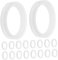 72pcs Heat Collector Tube Sealing Ring Water Heater Replacement Washers for Plumbing Repairs Solar Collector Fittings Hose Gasket Washer Replacement Heater Gaskets White