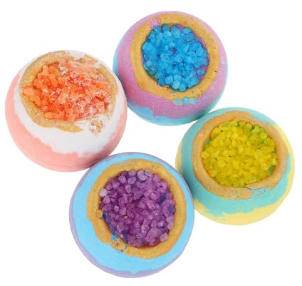 Beaupretty 4stücke Schaumbadkugeln Spa-badezusatz Sprudelkugeln Badezubehör Mit Peeling Und Feuchtigkeitspflege Für Glatte Haut Und Entspannung Im Bad