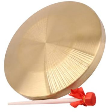 Yardwe Hand Gong Kupferinstrument Mit Lanyard Langlebiges Orff Percussion Instrument Für Feier Sportveranstaltungen Und Unterricht Lauter Langer Klang Praktisches Aufhängen Geeignet Für e