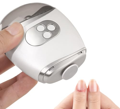 Opdestn Elektrischer Nagelknipser,Wiederaufladbar & Sicherer Trimmer - Elektrischer Nagelknipser Automatik mit LED Licht | Für Frauen Mama Ihn Kinder Erwachsene Senioren Baby