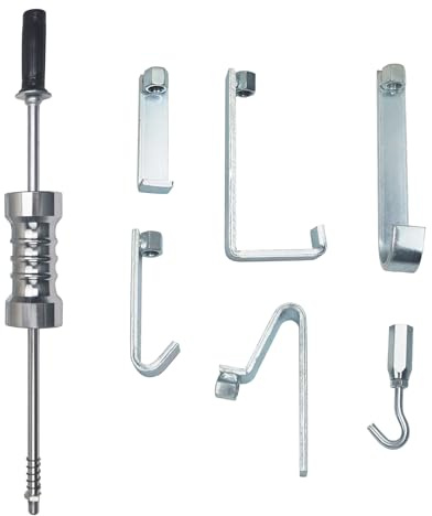 SUKITMISO Gleithammer-Set, 8.5 kg Schwerlast-Zughammer mit 5 Abziehhaken, Karosserie-Ausbeulwerkzeug für Auto & LKW