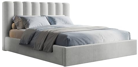 Mirjan24 Polsterbett Fynro mit Bettkasten, modernes Doppelbett inkl. Lattenrost, Elegantes Bett mit gepolstertes Kopfteil, Verschiedene Größen (Margo 227.07, 140 x 200 cm)