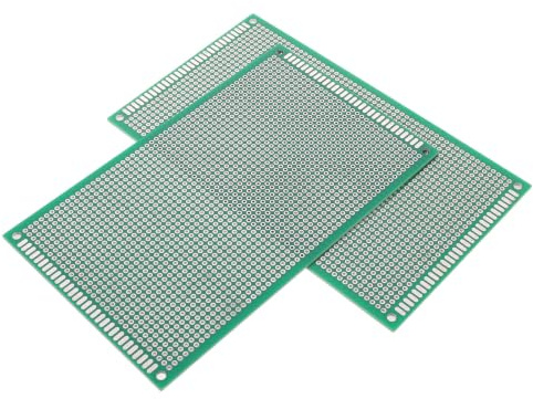 Generic 2pcs Double Sided Solderless Breadboard with Standard Hole Spacing and Quick Soldering for Hobby Experiment Board Setups, Green Fiberboard Circuit Practice Board with Densely
