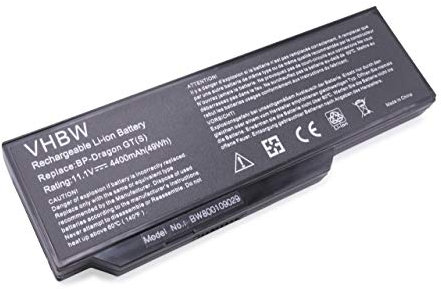 vhbw 1x Akku kompatibel mit Medion Akoya E8410, P8612, P8614, P8610, P8611, X8610, P7610 Notebook (4400 mAh, 11,1 V, Li-Ion)