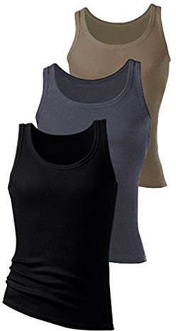 H.I.S Feinripp-Tanktops, 3er Pack (7 (54), grün)