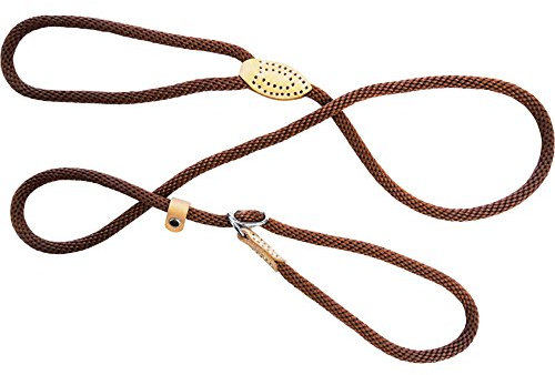 DOG & Co Supersoft Rope Slip Lead Brown 8mm X60, clear