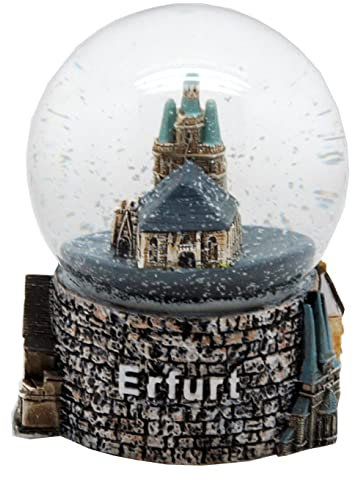 Souvenir Schneekugel Erfurt Dom 65mm - Andenken Deutschland - Schüttelkugel Mitbringsel Reise | 30028