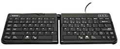 R-GO Tools Goldtouch Travel Go2 ergonomische QWERTY-Tastatur schwarz