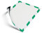 Durable Duraframe Magnetic Security Cadre d'Affichage Sécurité Aimanté Bicolore Vert/Blanc Lot de 5