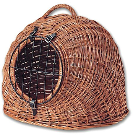 Aumüller Katzenhöhle/Transportkorb aus Vollweide, lackiert - 50 cm