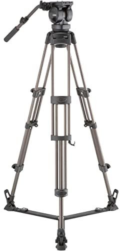 Libec LX10 Stativ aus Aluminium, 3-teilig, mit H65B-Kopf und SP-2B Bodenspreizer