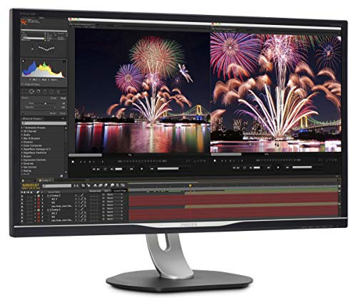 Philips 328P6VUBREB - 32 Inch 4K Monitor, 60Hz, 4ms, VA, USB-C Dock, Height adjust, HDR, speakers (3840 x 2160, 600 cd/m² , DisplayPort, HDMI x 2, USB-C, RJ45)
