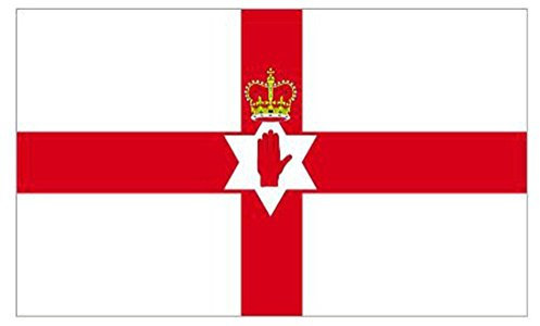 SHATCHI National Large 5'X3' Northern Ireland Hand of Ulster Premium Quality Irish Supporter Fans Decoration Flag, Polyester