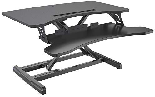 HFTEK Sitz-Steh-Desktop-Schreibtisch Arbeitsplatz Sit & Stand Laptop Mount Workstation (FY63GSD)