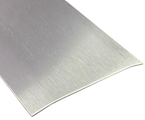 Gastro-Blechdesign Übergangsprofil - 125x7cm - Türschwellen Leiste Geschliffen- Übergangsleiste Edelstahl k240-0,8mm - Übergangsprofile Übergangsschiene - Bodenleiste 1250x70mm