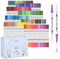 Ohuhu 160 Farben Filzstifte – Dual Brush Pen Set mit Doppelspitze (Pinsel & Fineliner), wasserbasierte Stifte für Erwachsene – Ideal für Bullet Journal, Kalligraphie Mandala, Maui Serie