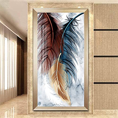 EXQULEG DIY Diamond Painting 5D Diamant Painting Feder Set Full Drill Stickerei Groß Bilder Diamonds Malerei für Home Wand Dekor (40x70cm)