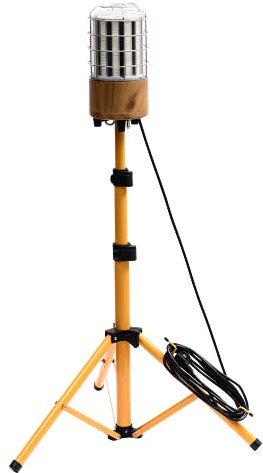 MeFard Led Baustrahler Arbeitsstrahler mit Stativ 150W 21000 Lumen Arbeitsstrahler mit Stecker, 360° Rundstahl-Beleuchtung,IP64 wasserdicht (150W Transparent Cover 20000lm)