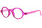 Lunettes de Lecture Rondes Roses Tendance Fashion Teyx - Taille: Dioptrie 3 - Couleur: Rose - Mixte