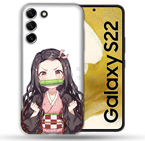 Cokitec Schutzhülle für Samsung Galaxy S22, Manga Demon Slayer Nezuko