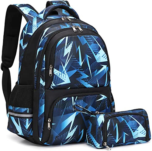 Kimwadalh Schulrucksack für Jungen Schultasche Mädchen Schulranzen-Set Kinderrucksäcke Büchertasche Teenager Mittelschule Grundschule Rucksack für Reisen Wandern Camping