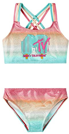 name it Girl's NKFMYXTI MTV CPLG Bikini, Aqua Splash, 134/140