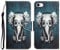 Wenxinkj iPhone SE 2022/2020 & iPhone 7/8 Flip Folio Case - Cute Elephant Pattern, Shockproof, Magnetic Closure, Kickstand, Card Holder