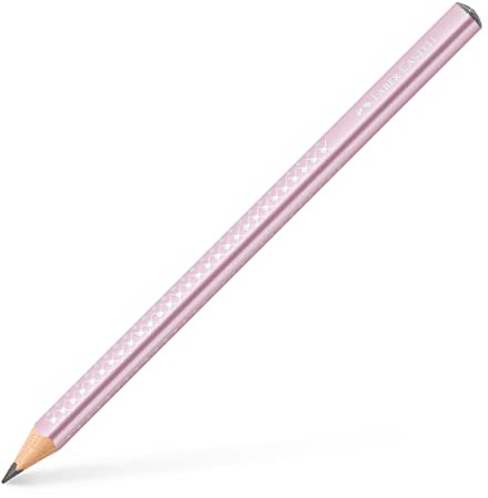 Faber-Castell Jumbo Sparkle Graphit-Bleistift, Rosé-Metallic