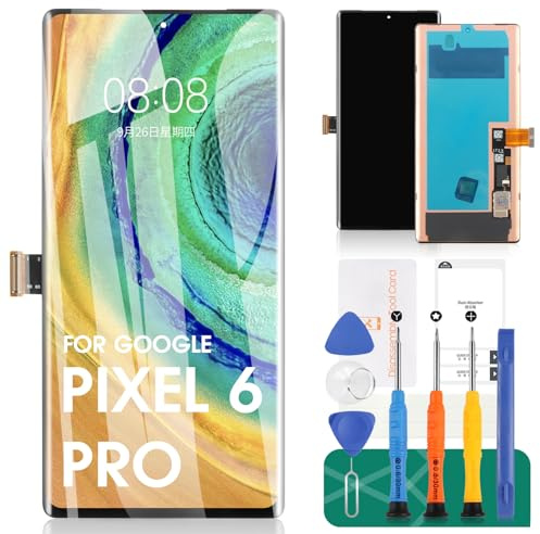 Ersatz-Touchscreen für Google Pixel 6 Pro 5G, LCD-Display für Google Pixel 6 Pro Digitizer, GLUOG G8VOU (ohne Rahmen)