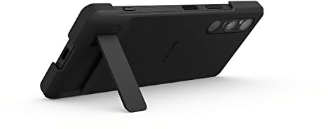 Sony Coque Officielle avec Support pour Xperia 1 V (Noir) - XQZCBDQ/B, 7x3.5x0.5 Pouces