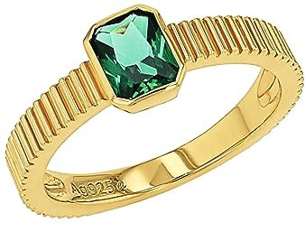 Amor Ring 925 Sterling Silber Damen Ringe, mit synt. Nano , Gold, Kommt in Schmuck Geschenk Box, 2037414