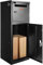VEVOR Paketbriefkasten 41,2x40,1x110,5cm Paketbox Stahl Paletkasten 50kg Briefkasten Postbox XXL Briefkasten mit Paswortschloss Druckschloss Anti-Diebstahl-Einwurföffnung für Pakete Briefe usw.