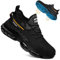 LAoutun Sicherheitsschuhe Herren Frauen Arbeitsschuhe Herren Leichte Sicherheitsschuhe Arbeitstrainer Atmungsaktive rutschfeste Dämpfende Arbeitsschuhe BAU Industrie Sneakers