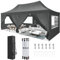 COBIZI Pavillon 3x6m Faltpavillon Wasserdicht Stabil Winterfest Partyzelt Faltbar Pop Up Pavillon mit 6 Seitenwänden UV-Schutz 50+ Gartenpavillon für Strand Hochzeit Camping, Grau