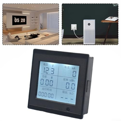 DC 6-100V 20A Display LCD Digitale Corrente Tensione Misuratore di Energia Multimetro Amp Voltmetro, Home Display Digitale Amperometro Voltmetro Multimetro