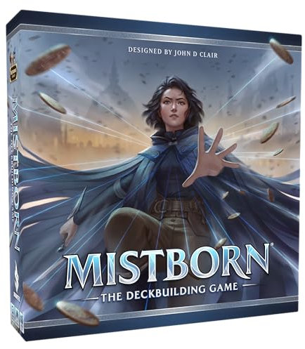 Brandon Sanderson's Mistborn Deckbuilding Game - Forge Alliances in Epic Metal-Burning Battles - Kooperatives Kartenspiel - Immersives strategisches Gameplay - 1 bis 4 Spieler, ab 13 Jahren