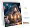 MEIYUDA Peinture par Numero Adulte avec Cadre Maison de la Fantasy, DIY Peinture Acrylique pour Adultes Débutants Facile sur Toile Avec Peintures et Pinceaux Decoration Maison Cadeau 30x40cm