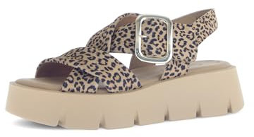 Gabor Damen Plateausandalen, Frauen Sandalen,Freizeitschuhe,offene Schuhe,Strandschuhe,Plateausandaletten,bequem,Natur (So.Sabbia),35.5 EU / 3 UK