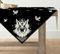 Artoid Mode Schwarz Wikinger Wolf Helm der Ehrfurcht Tischwäsche, Saisonnal Küche Tisch Dekoration Drinnen Urlaub Party Dekor 85x85 cm
