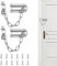 flintronic Cadena Puerta, 2 Piezas Acero Inoxidable Cerradura Cadena Puerta Antirrobo, Cerradura de Cadena de Puerta con Tornillos, para Puertas Interiores y Ventanas de Hoteles Familiares, Plata