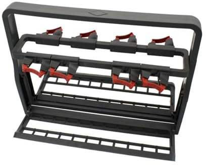 Supoion Support de verre pour lave-vaisselle - Panier en verre pour verres à vin et verres à pied avec rangement flexible et design Softgrip