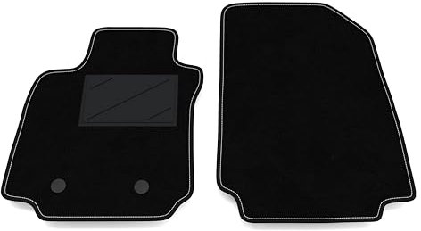 Auto-Fußmatten Kit nur vorne 2 Stück kompatibel mit Renault Clio 3 2005-2012 | Set 2 Teppiche vorne nach Maß in Teppich