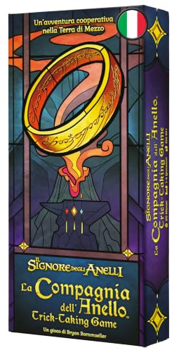 Asmodee La Compagnia del Ring: Trick Taking Game, Brettspiel, 1-4 Spieler, 12+ Jahre, Italienische Ausgabe
