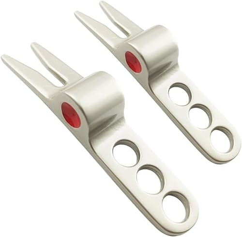 Jizlan Pitchgabel für Scotty Golf Pitchgabel Pivot Reparaturwerkzeug, kompatibel mit Cameron Pitchgabeln, silberfarben, 2 Stück